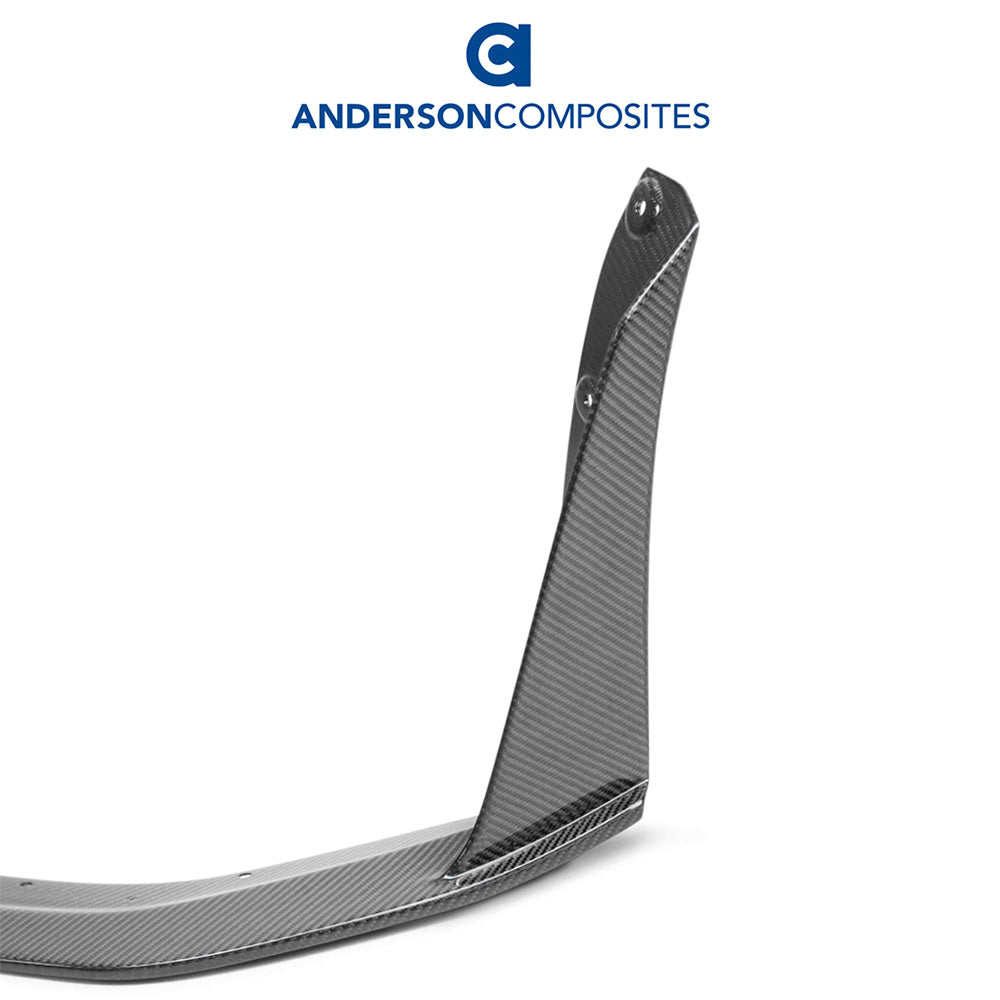 2020-2023年式フォード マスタング用 アンダーソン コンポジッツ カーボンファイバー製フロントスプリッターウィッカーセット　Anderson Composites Carbon Fiber Front Splitter Wickers For 2020-2022 Ford Mustang Shelby GT500 (消費税、送料込み)