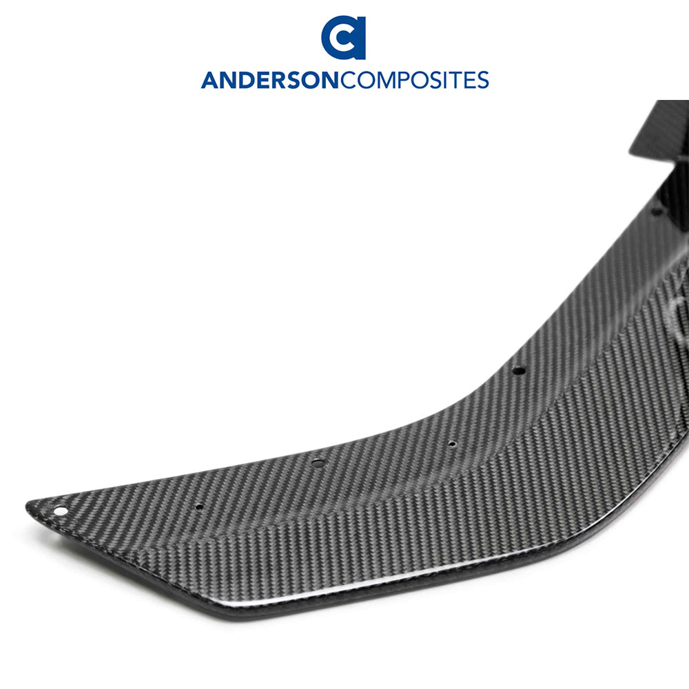 2020-2023年式フォード マスタング用 アンダーソン コンポジッツ カーボンファイバー製フロントスプリッターウィッカーセット　Anderson Composites Carbon Fiber Front Splitter Wickers For 2020-2022 Ford Mustang Shelby GT500 (消費税、送料込み)