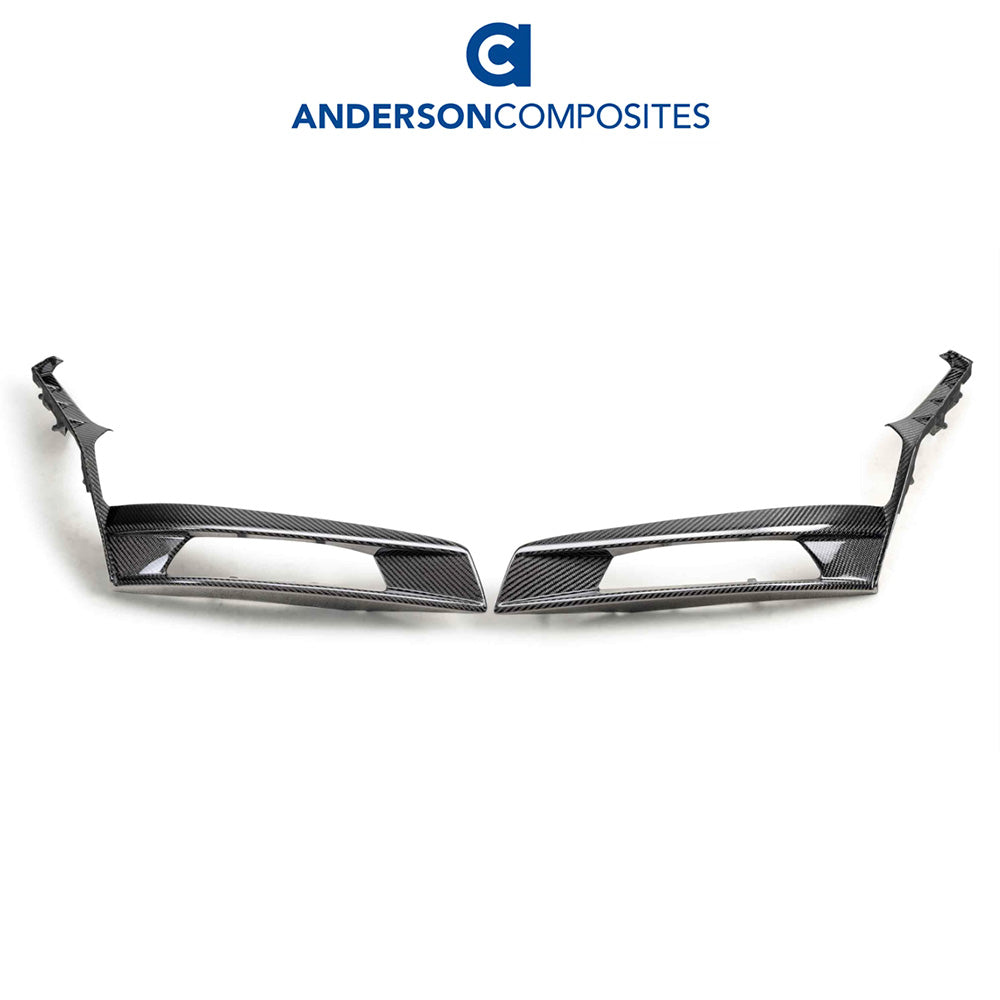 2020-2023年式フォード マスタング用 アンダーソン コンポジッツ カーボンファイバー製ターンシグナルベゼルセット　Anderson Composites Carbon Fiber Turn Signal Bezel For 2020-2022 Ford Mustang Shelby GT500 (消費税、送料込み)