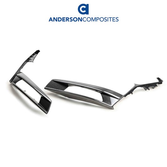 2020-2023年式フォード マスタング用 アンダーソン コンポジッツ カーボンファイバー製ターンシグナルベゼルセット　Anderson Composites Carbon Fiber Turn Signal Bezel For 2020-2022 Ford Mustang Shelby GT500 (消費税、送料込み)