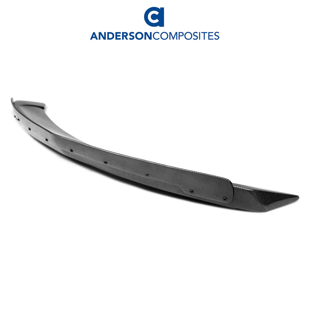 2016-2024年式シボレーカマロ用 アンダーソン コンポジッツ STタイプ カーボンファイバー製リアスポイラー　Anderson Composites Type-ST Carbon Fiber Rear Spoiler With Wicker Bill For 2016-2024 Chevrolet Camaro (Mounting Points SS Stanchion Spoiler Only) (消費税、送料込み)