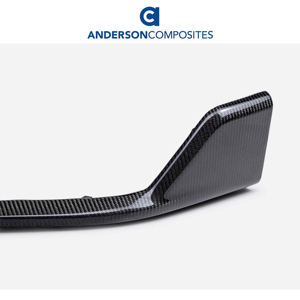 2021-2023年式フォード マスタング用 アンダーソン コンポジッツ カーボンファイバー製上部フロントチンスポイラー　Anderson Composites Type-OE Carbon Fiber Front Chin Spoiler For 2021-2023 Ford Mustang Mach 1 (消費税、送料込み)