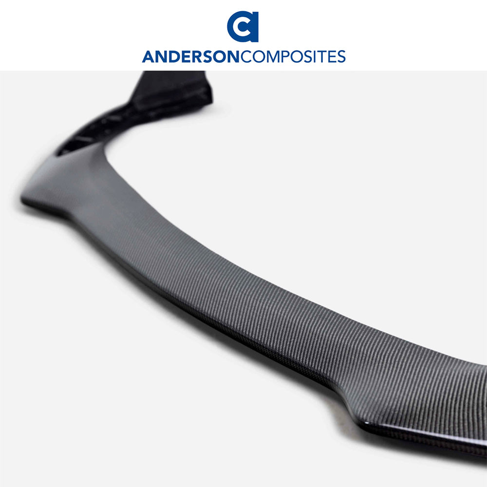 2021-2023年式フォード マスタング用 アンダーソン コンポジッツ カーボンファイバー製上部フロントチンスポイラー　Anderson Composites Type-OE Carbon Fiber Front Chin Spoiler For 2021-2023 Ford Mustang Mach 1 (消費税、送料込み)