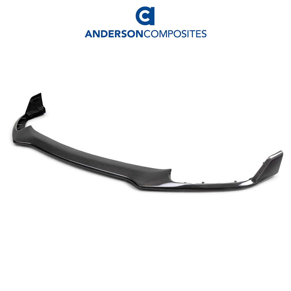 2021-2023年式フォード マスタング用 アンダーソン コンポジッツ カーボンファイバー製上部フロントチンスポイラー　Anderson Composites Type-OE Carbon Fiber Front Chin Spoiler For 2021-2023 Ford Mustang Mach 1 (消費税、送料込み)