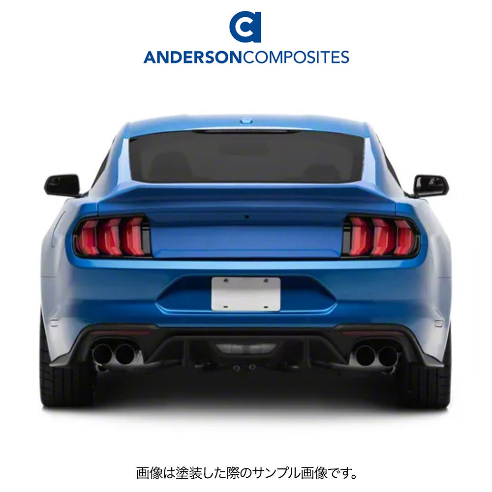 2015-2023年式フォード マスタング用 アンダーソン コンポジッツ STタイプ ファイバーグラス製一体型スポイラー付きトランクカバー　Anderson Composites Type-ST Fiberglass Decklid With Integrated Spoiler For 2015-2023 Ford Mustang (消費税、送料込み)