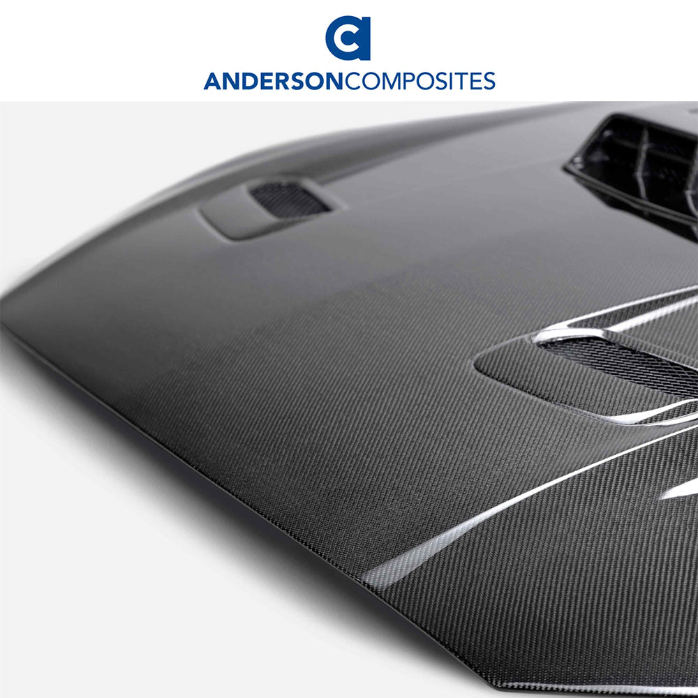 2021-2023年式フォード マスタング マック１用 アンダーソン コンポジッツ SKタイプ カーボンファイバー製両面ボンネット　Anderson Composites Type-SK Double-Sided Carbon Fiber Hood For 2021-2023 Ford Mustang Mach 1 (消費税、送料込み)