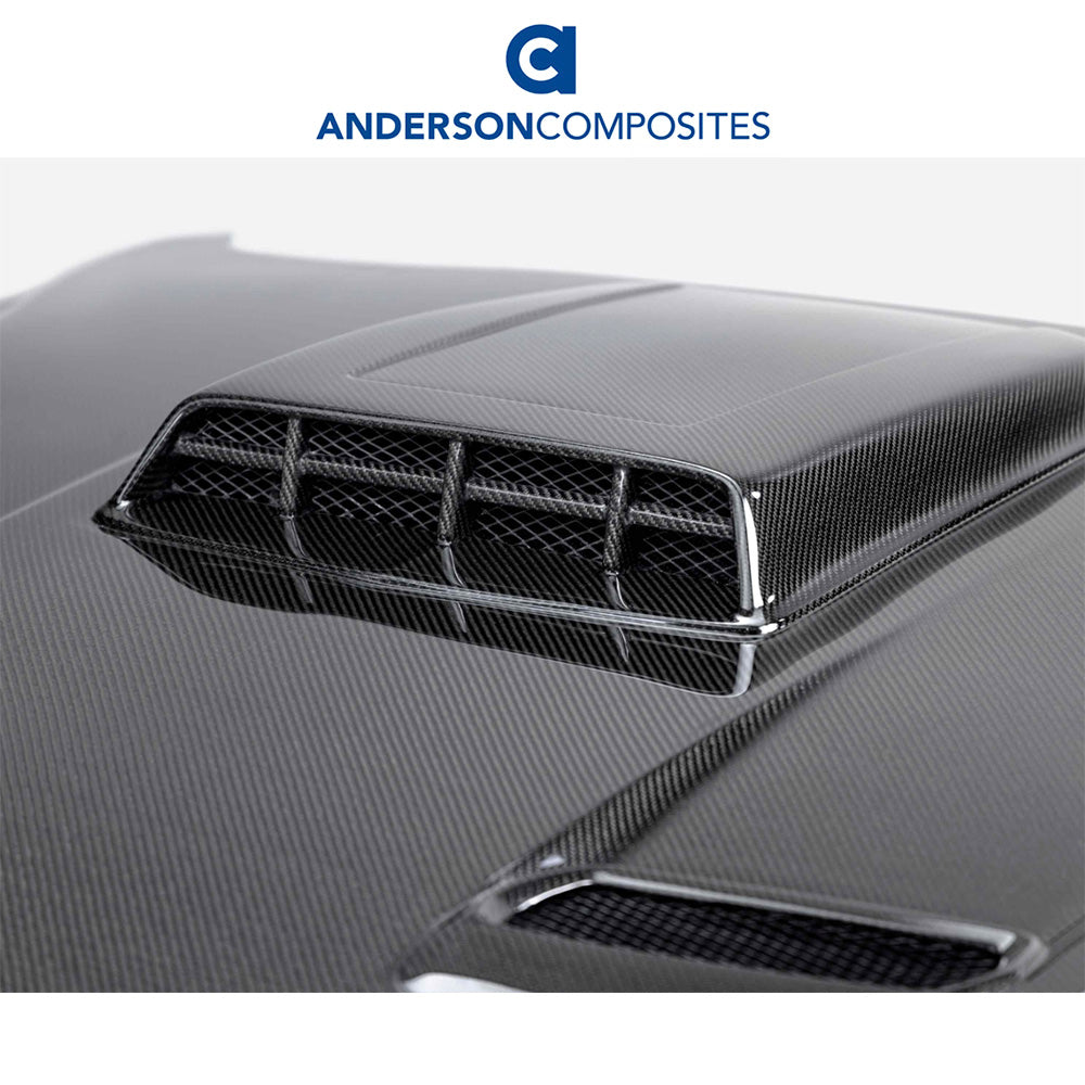 2021-2023年式フォード マスタング マック１用 アンダーソン コンポジッツ SKタイプ カーボンファイバー製両面ボンネット　Anderson Composites Type-SK Double-Sided Carbon Fiber Hood For 2021-2023 Ford Mustang Mach 1 (消費税、送料込み)