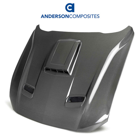 2021-2023年式フォード マスタング マック１用 アンダーソン コンポジッツ SKタイプ カーボンファイバー製両面ボンネット　Anderson Composites Type-SK Double-Sided Carbon Fiber Hood For 2021-2023 Ford Mustang Mach 1 (消費税、送料込み)