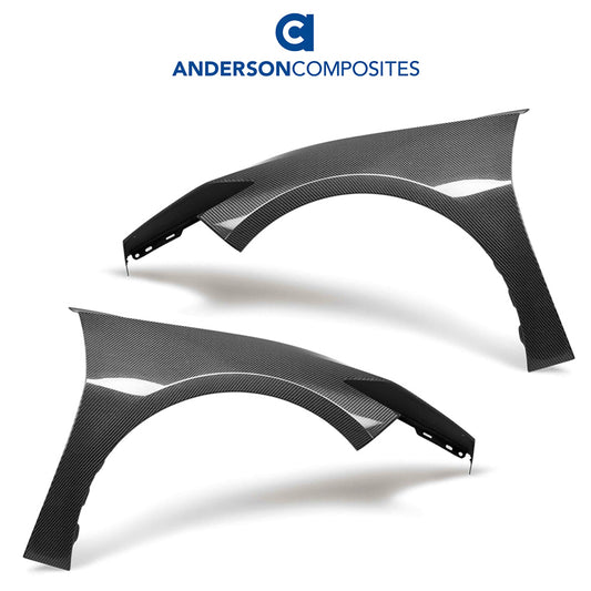 2020-2024年式 シボレー コルベット C8用 アンダーソン コンポジッツ カーボンファイバー製フェンダーセット　Anderson Composites Carbon Fiber Fenders For 2020-2024 Chevrolet Corvette C8 (PAIR) (消費税、送料込み)