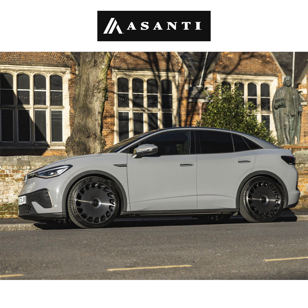 レクサス ＲＸ用 アサンティ アリストクラット 20x9J ET 35 フロント、リア グロスブラック マシンドフェイス／ダブルダークティント ホイール４本セット　Asanti ARISTOCRAT 20X9 5X112/4.5 +35 GBLK-MCH (消費税、送料込み)