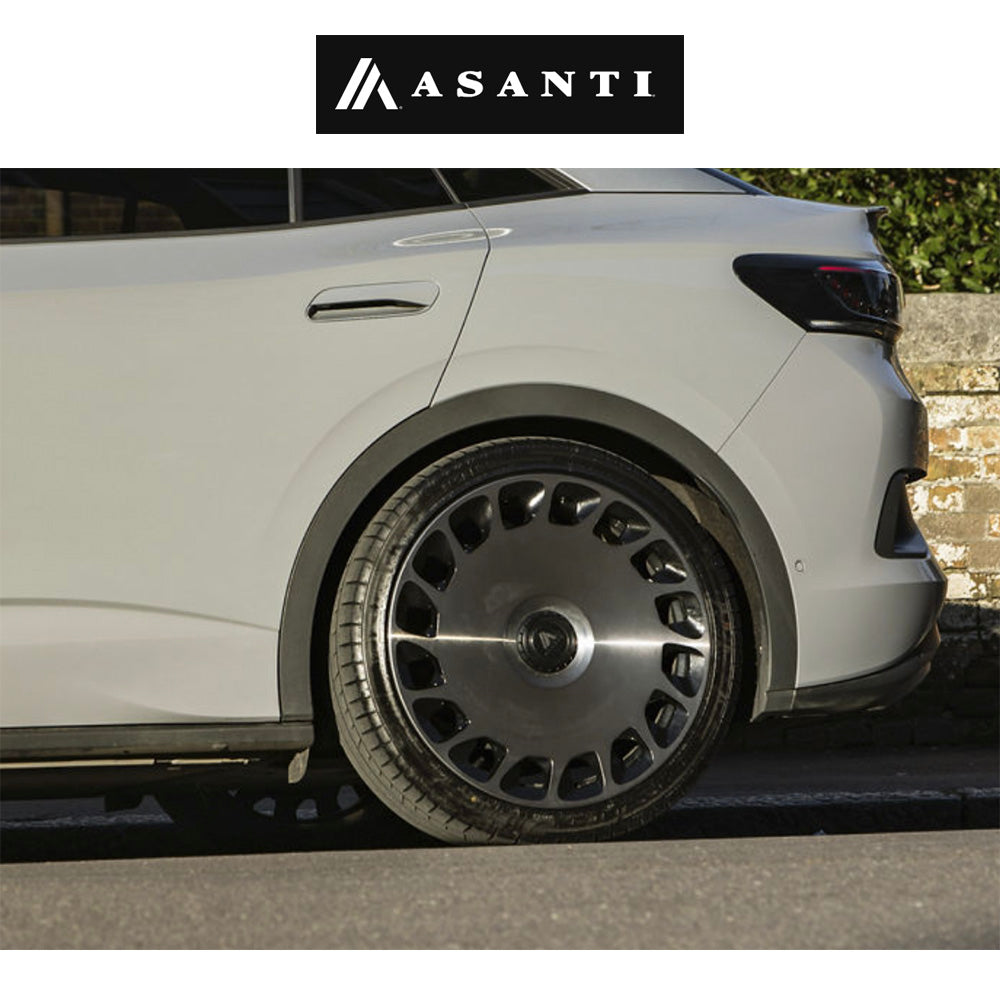 レクサス ＲＸ用 アサンティ アリストクラット 20x9J ET 35 フロント、リア グロスブラック マシンドフェイス／ダブルダークティント ホイール４本セット　Asanti ARISTOCRAT 20X9 5X112/4.5 +35 GBLK-MCH (消費税、送料込み)