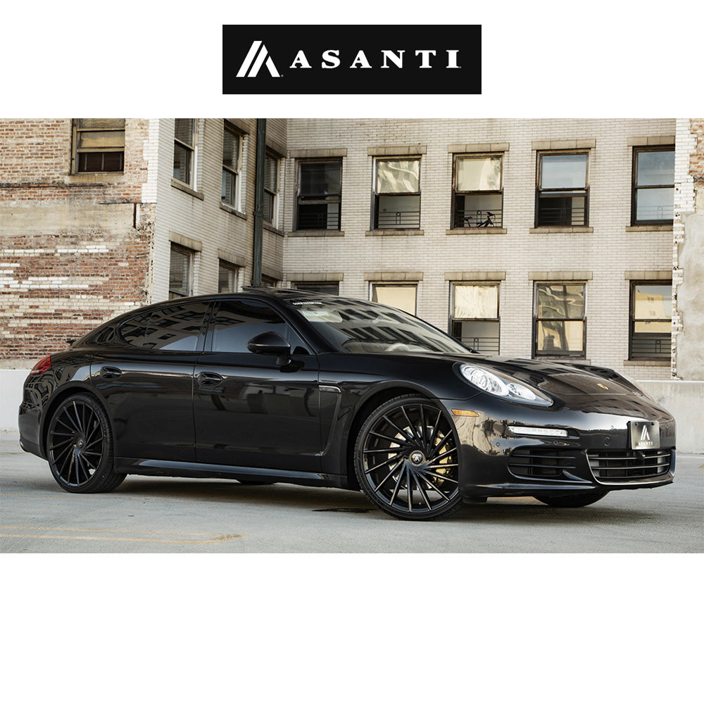 アウディ Ａ４用アサンティ マタール 20x8.5J ET 30 フロント、リア サテンブラック ホイール４本セット　Asanti ABL18 20X8.5 5X112/120 G-BLK 30MM (消費税、送料込み)