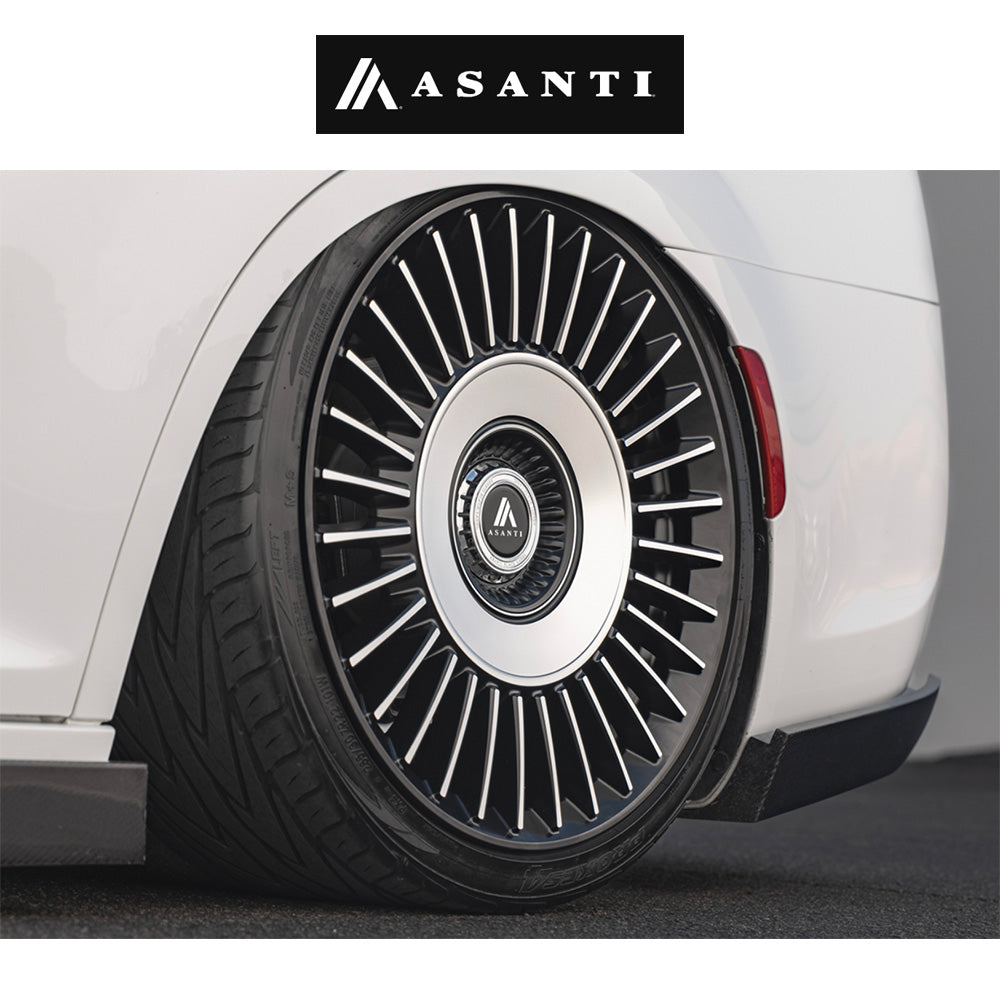 レクサス ＲＸ用 アサンティ ティアラ 20x9J ET 35 フロント、リア サテンブラック ブライトマシニンドフェイス ホイール４本セット　Asanti TIARA 20X9 5X112/4.5 72 +35 SBLK MCH (消費税、送料込み)