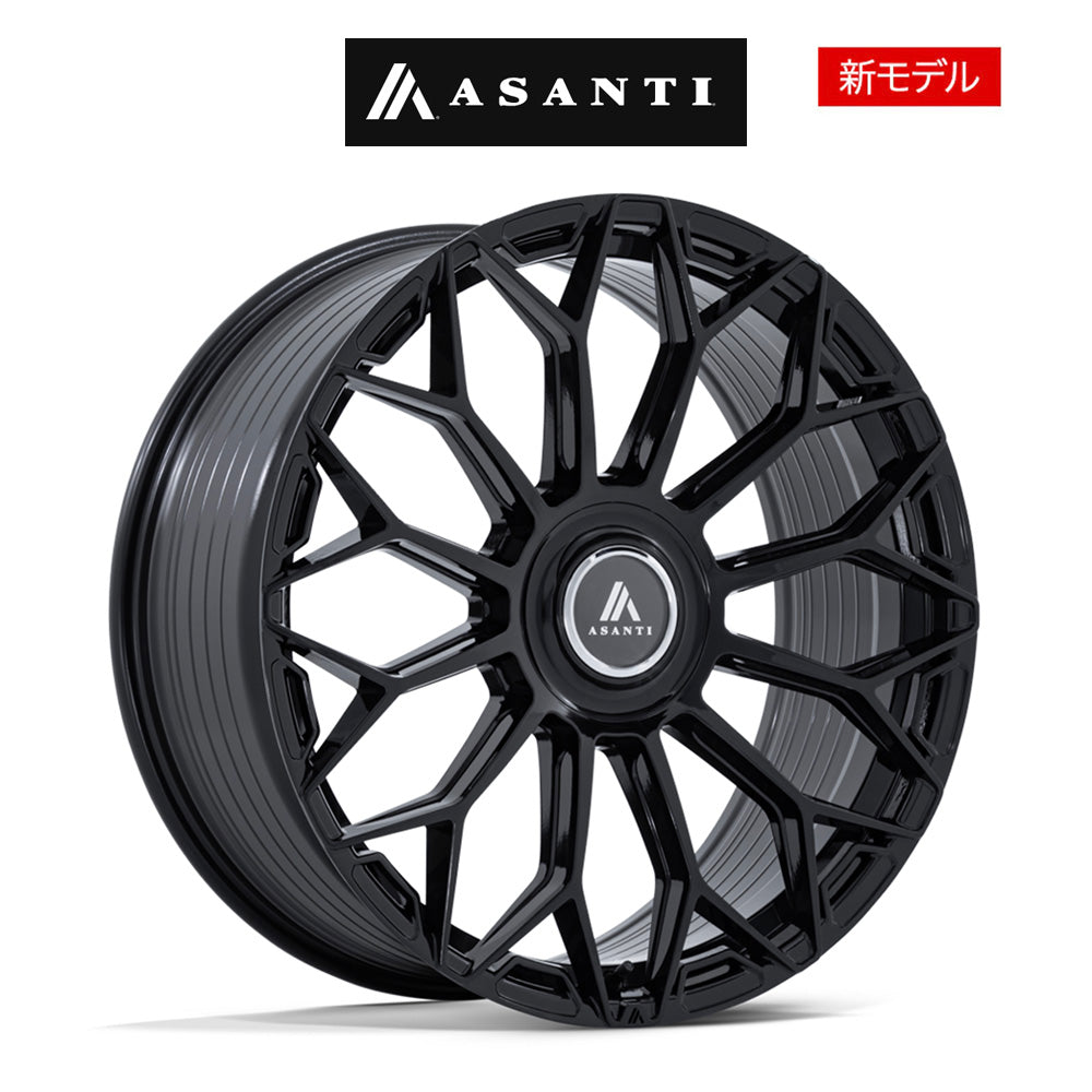 メルセデス・ベンツＥクラス用 アサンティ エンボイ 20x9J ET 35 フロント、リア グロスブラック フローフォーミング・アルミニウムホイール４本セット (消費税、送料込み)