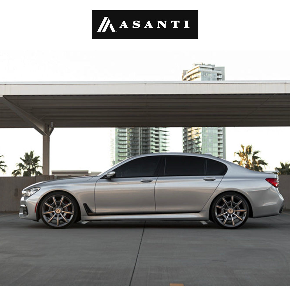 テスラモデルＹ用 アサンティ エスクァイア 20x9J ET 35 フロント、リア グロスアンスラサイトブライトマシンド ホイール４本セット　Asanti ESQUIRE 20X9 5X112/4.5 +35 G-ANTH MCH (消費税、送料込み)