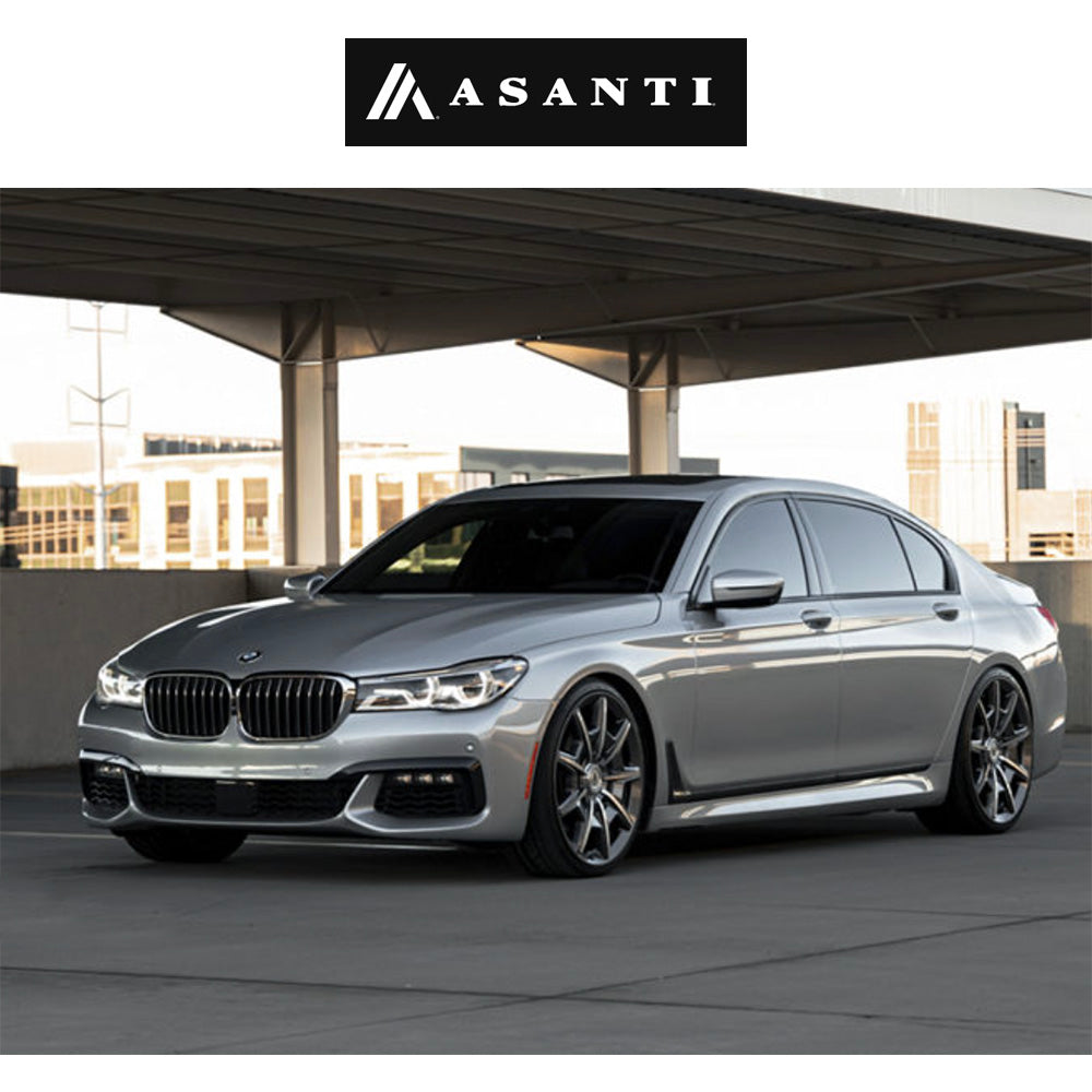 テスラモデルＹ用 アサンティ エスクァイア 20x9J ET 35 フロント、リア グロスアンスラサイトブライトマシンド ホイール４本セット　Asanti ESQUIRE 20X9 5X112/4.5 +35 G-ANTH MCH (消費税、送料込み)