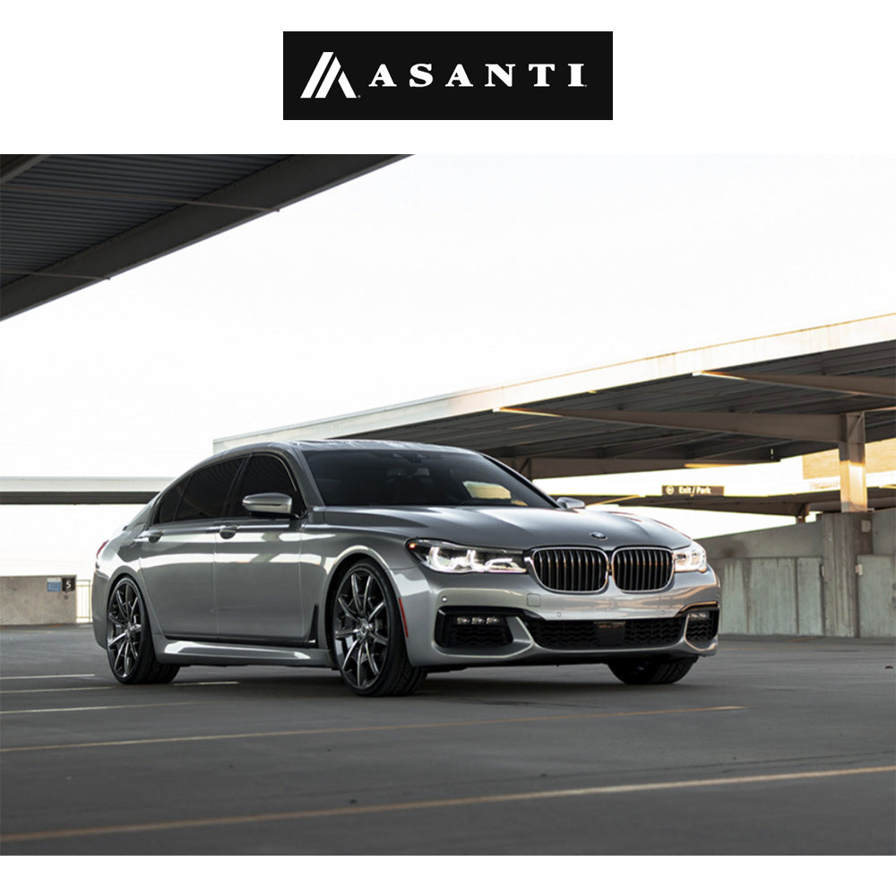 テスラモデルＹ用 アサンティ エスクァイア 20x9J ET 35 フロント、リア グロスアンスラサイトブライトマシンド ホイール４本セット　Asanti ESQUIRE 20X9 5X112/4.5 +35 G-ANTH MCH (消費税、送料込み)