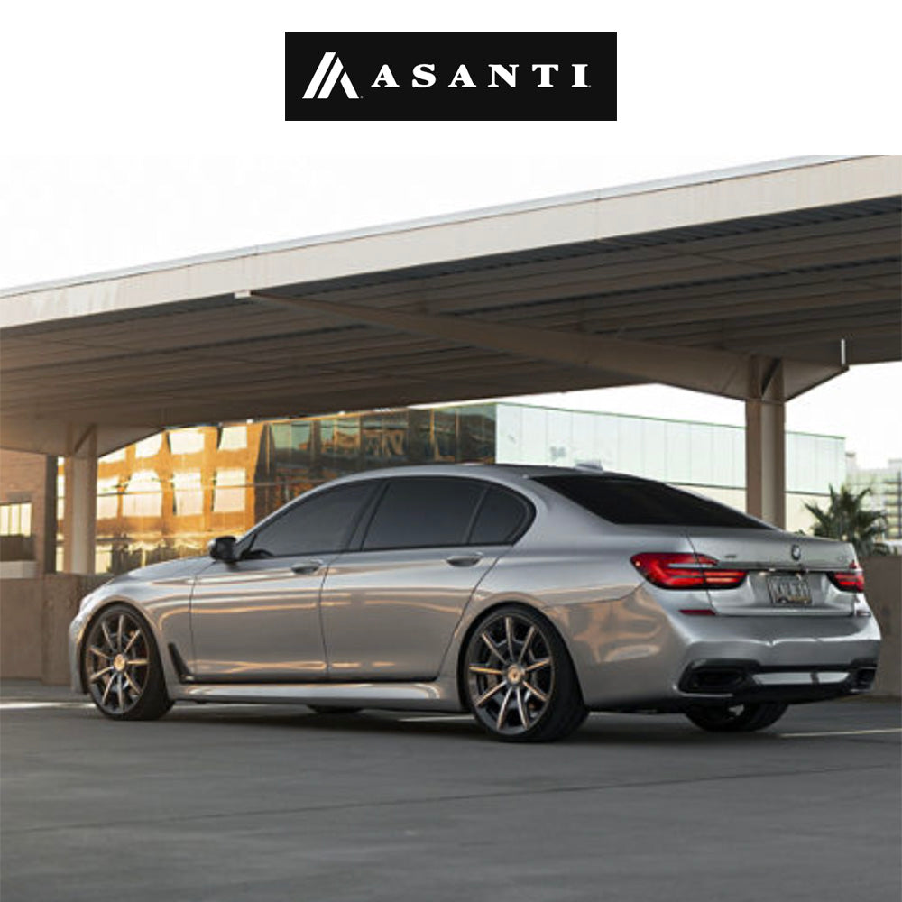 テスラモデルＹ用 アサンティ エスクァイア 20x9J ET 35 フロント、リア グロスアンスラサイトブライトマシンド ホイール４本セット　Asanti ESQUIRE 20X9 5X112/4.5 +35 G-ANTH MCH (消費税、送料込み)