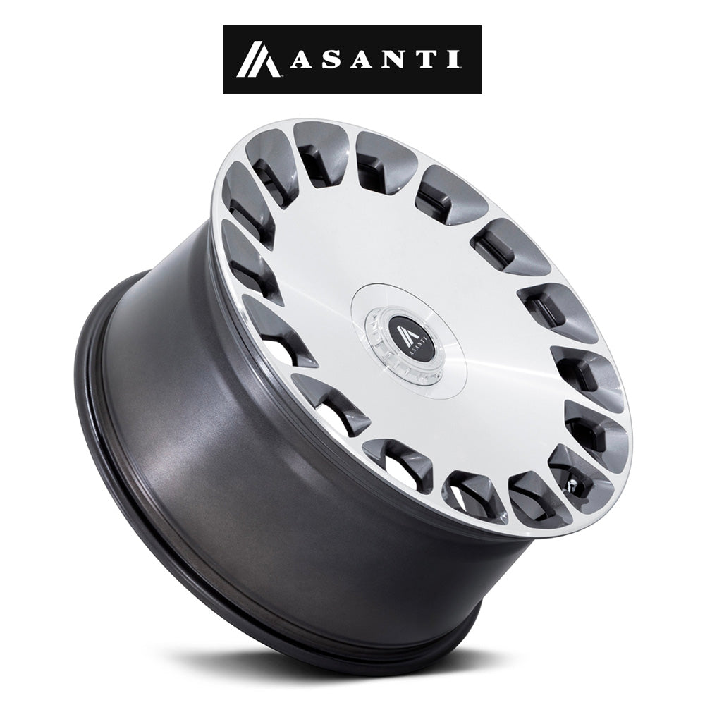 レクサス ＲＸ用 アサンティ アリストクラット 20x9J ET 35 フロント、リア グロスプラチナブライトマシニンドフェイス ホイール４本セット　Asanti ARISTOCRAT 20X9 5X112/4.5 +35 PLT-MCH (消費税、送料込み)