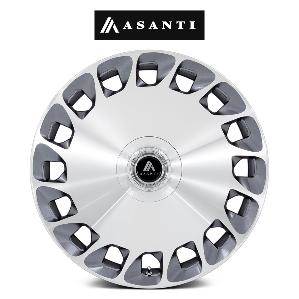 レクサス ＲＸ用 アサンティ アリストクラット 20x9J ET 35 フロント、リア グロスプラチナブライトマシニンドフェイス ホイール４本セット　Asanti ARISTOCRAT 20X9 5X112/4.5 +35 PLT-MCH (消費税、送料込み)