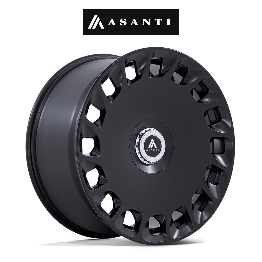 キャデラック エスカレード用 アサンティ アリストクラット 24x10J ET 30 フロント、リア マットブラック ホイール４本セット (消費税、送料込み)