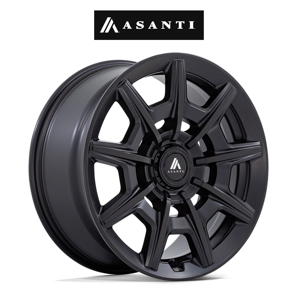 テスラモデル３用 アサンティ エスクァイア 20x9J ET 35 フロント、リア サテンブラック グロスブラックフェイス ホイール４本セット　Asanti ESQUIRE 20X9 5X112/4.5 +35 G-ANTH MCH (消費税、送料込み)