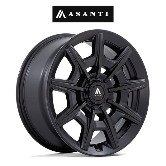 テスラモデル３用 アサンティ エスクァイア 20x9J ET 35 フロント、リア サテンブラック グロスブラックフェイス ホイール４本セット　Asanti ESQUIRE 20X9 5X112/4.5 +35 G-ANTH MCH (消費税、送料込み)