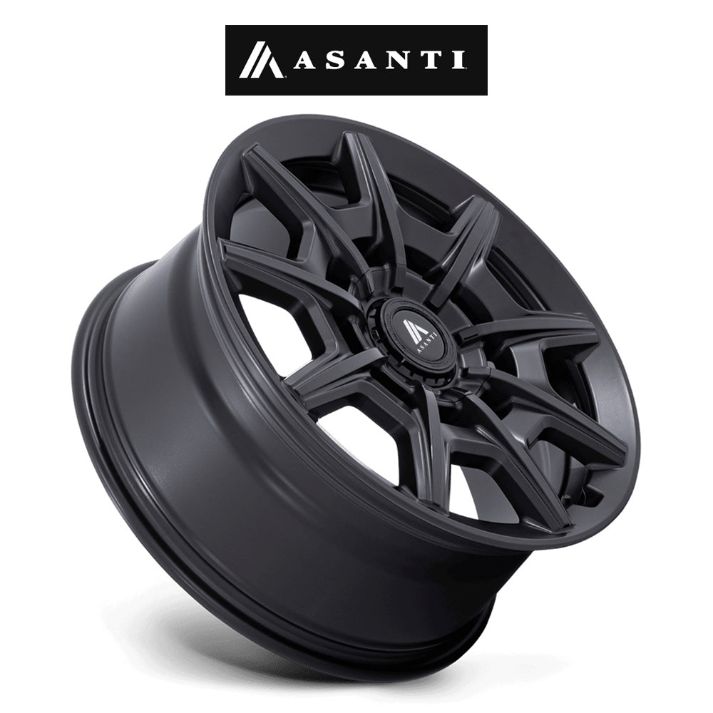 テスラモデル３用 アサンティ エスクァイア 20x9J ET 35 フロント、リア サテンブラック グロスブラックフェイス ホイール４本セット　Asanti ESQUIRE 20X9 5X112/4.5 +35 G-ANTH MCH (消費税、送料込み)