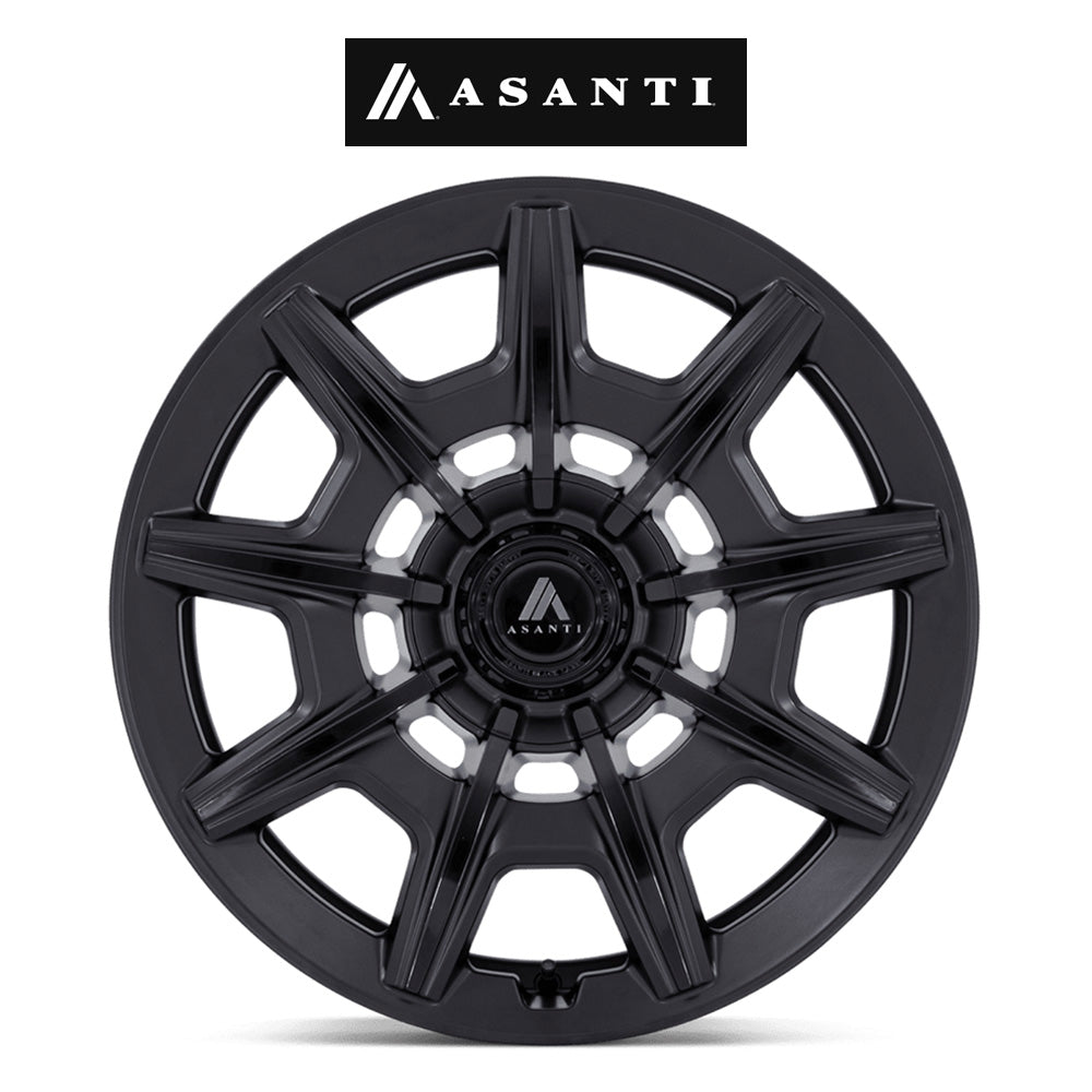 テスラモデル３用 アサンティ エスクァイア 20x9J ET 35 フロント、リア サテンブラック グロスブラックフェイス ホイール４本セット　Asanti ESQUIRE 20X9 5X112/4.5 +35 G-ANTH MCH (消費税、送料込み)