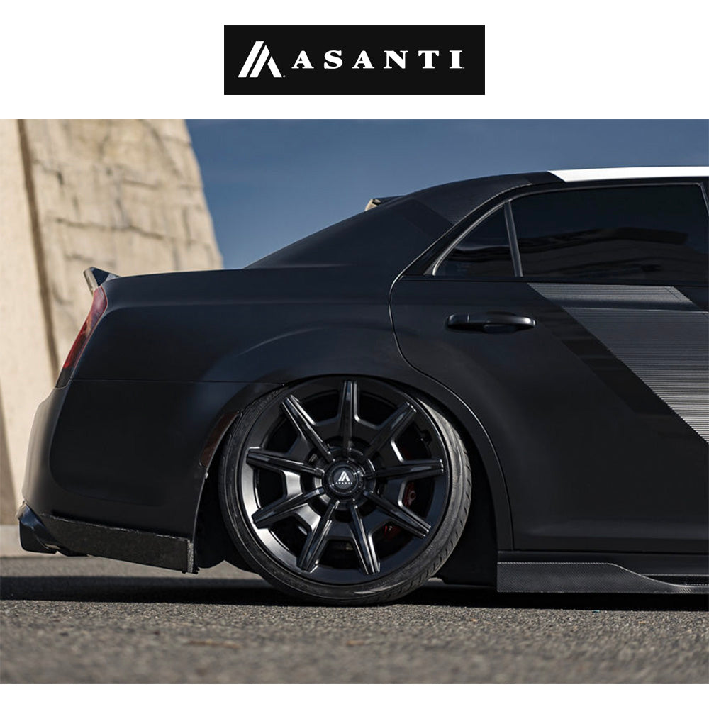 テスラモデル３用 アサンティ エスクァイア 20x9J ET 35 フロント、リア サテンブラック グロスブラックフェイス ホイール４本セット　Asanti ESQUIRE 20X9 5X112/4.5 +35 G-ANTH MCH (消費税、送料込み)