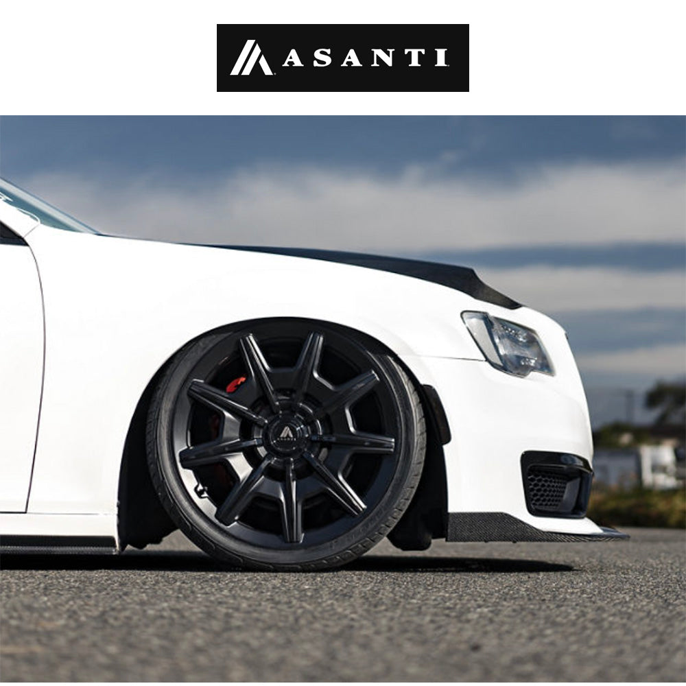 テスラモデル３用 アサンティ エスクァイア 20x9J ET 35 フロント、リア サテンブラック グロスブラックフェイス ホイール４本セット　Asanti ESQUIRE 20X9 5X112/4.5 +35 G-ANTH MCH (消費税、送料込み)