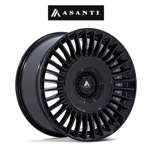 テスラモデル３用 アサンティ ティアラ 20x9J ET 35 フロント、リア グロスブラック ホイール４本セット　Asanti TIARA 20X9 5X112/4.5 72 +35 G-BLK (消費税、送料込み)