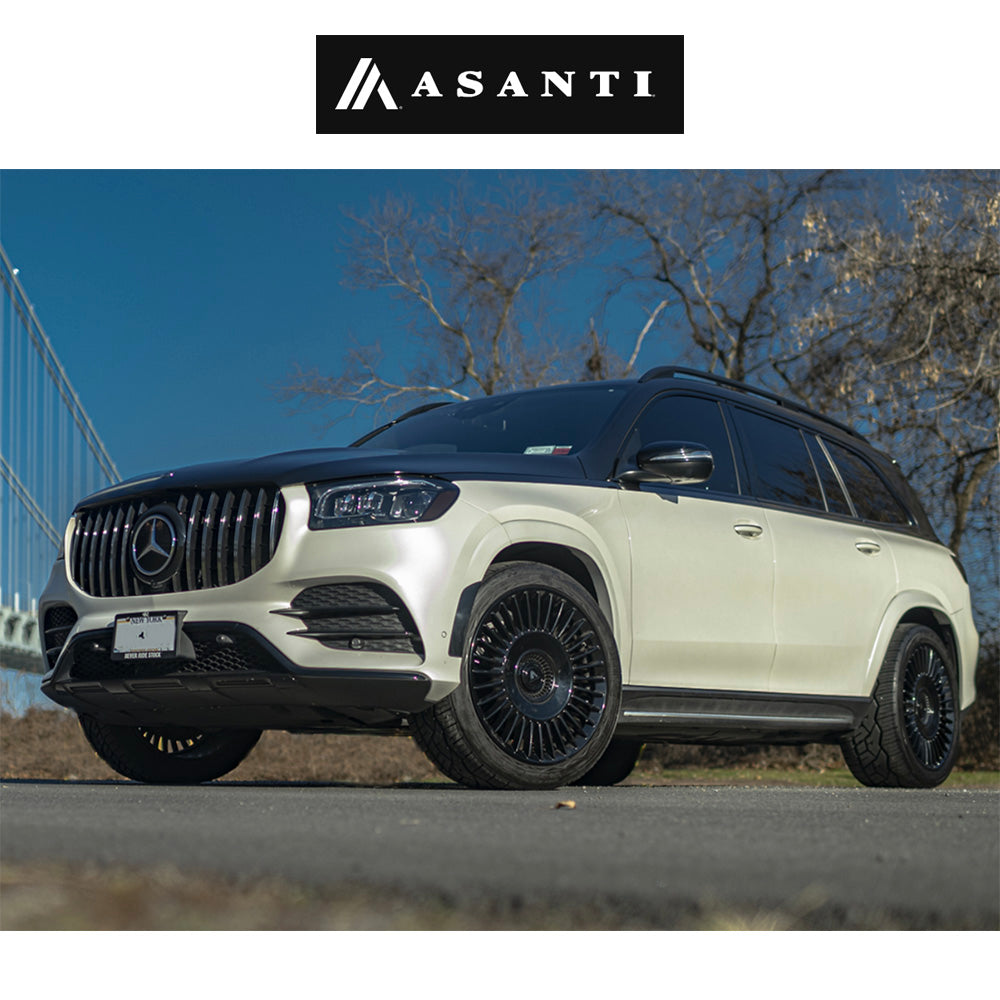 レクサス ＲＸ用 アサンティ ティアラ 20x9J ET 35 フロント、リア グロスブラック ホイール４本セット　Asanti TIARA 20X9 5X112/4.5 72 +35 G-BLK (消費税、送料込み)