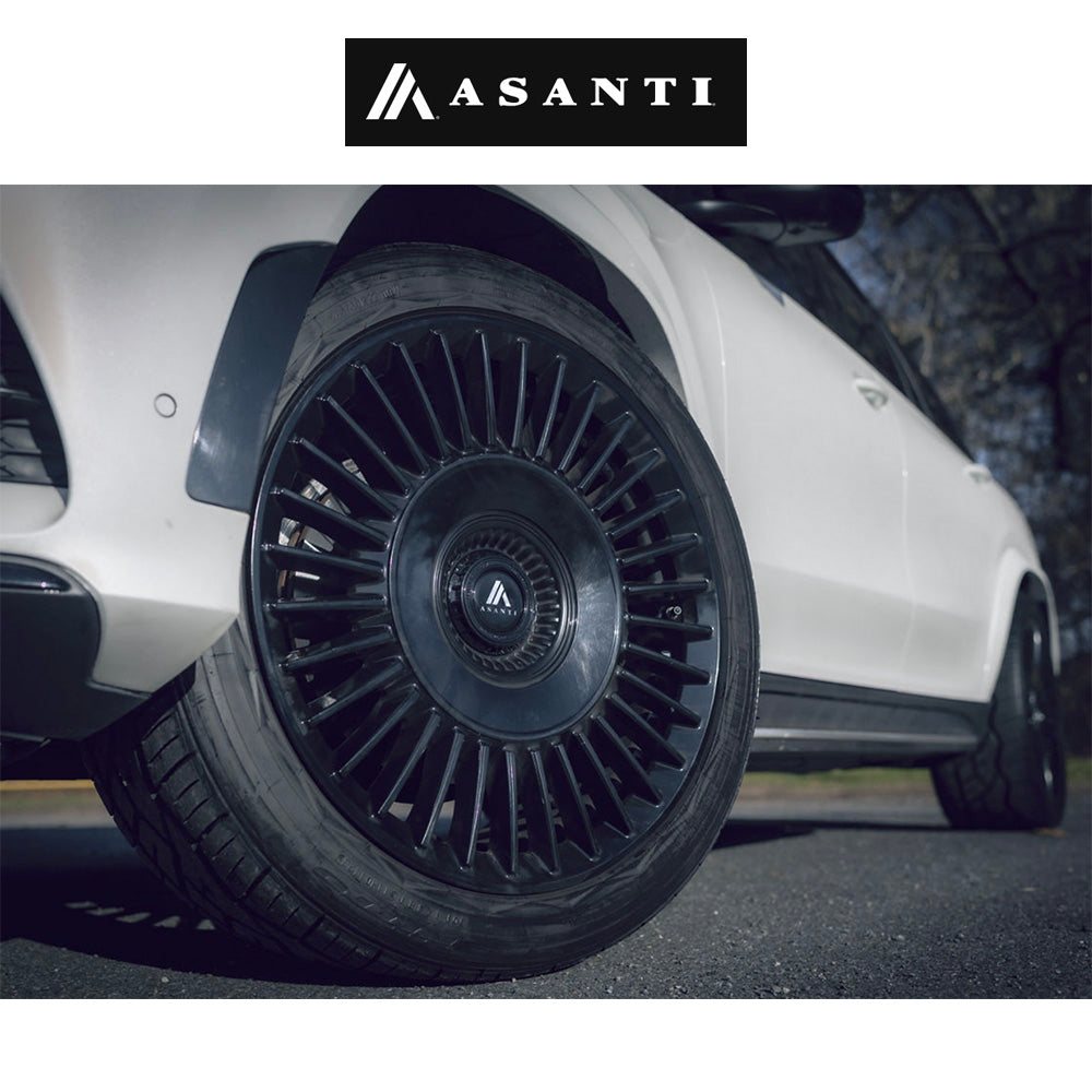 レクサス ＲＸ用 アサンティ ティアラ 20x9J ET 35 フロント、リア グロスブラック ホイール４本セット　Asanti TIARA 20X9 5X112/4.5 72 +35 G-BLK (消費税、送料込み)