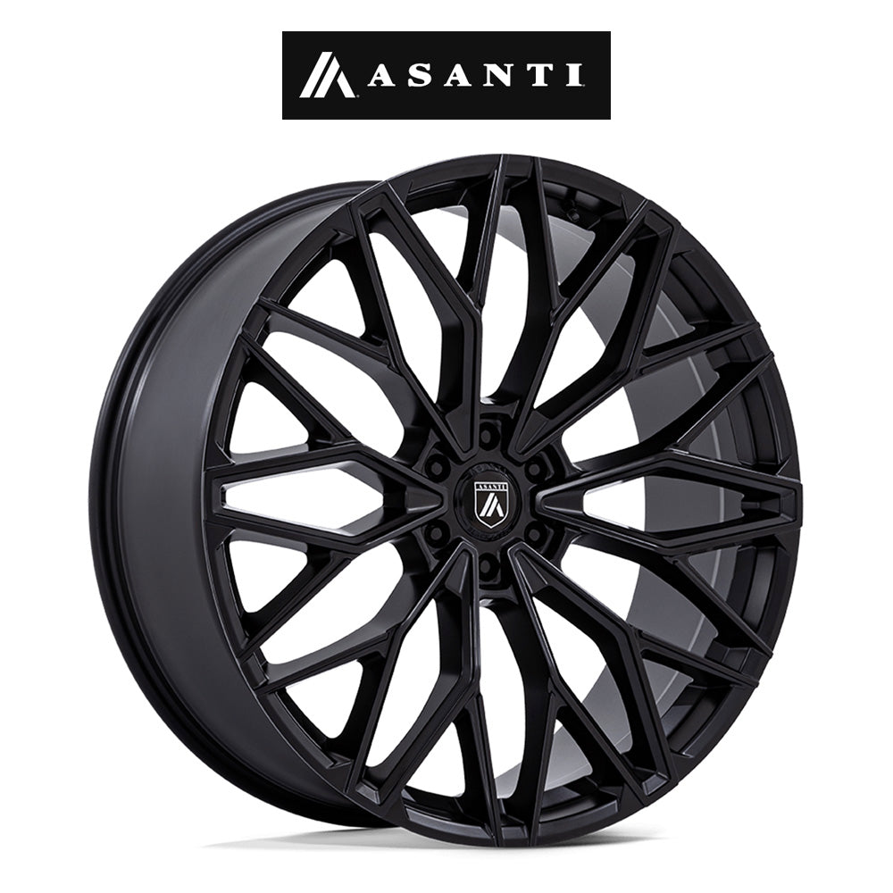キャデラック エスカレード用 アサンティ モーグル シックス 22x9.5J ET 25 フロント、リア マットブラック ホイール４本セット (消費税、送料込み)