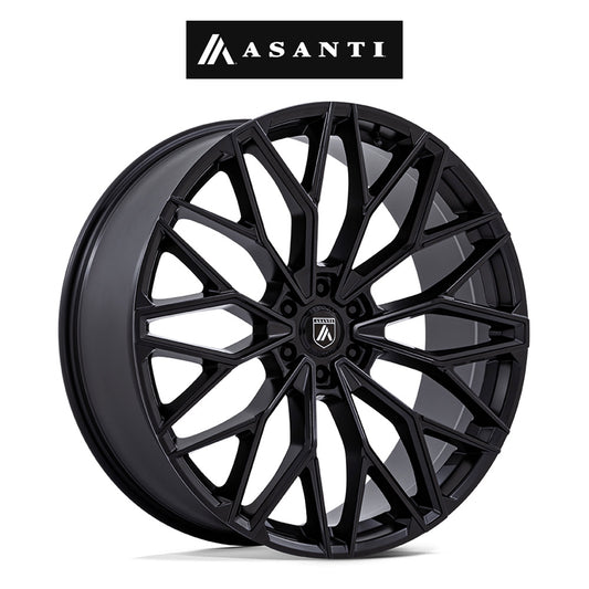 キャデラック エスカレード用 アサンティ モーグル シックス 22x9.5J ET 25 フロント、リア マットブラック ホイール４本セット (消費税、送料込み)