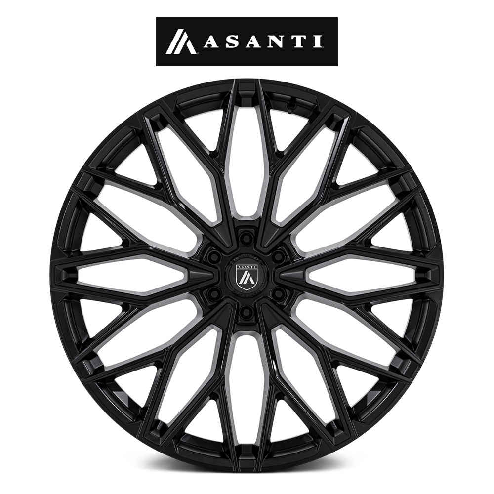 キャデラック エスカレード用 アサンティ モーグル シックス 22x9.5J ET 25 フロント、リア マットブラック ホイール４本セット (消費税、送料込み)