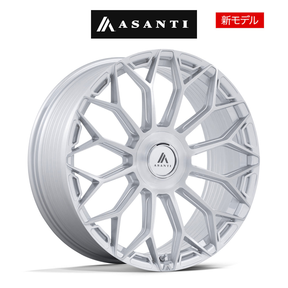 レクサス ＲＸ用 アサンティ エンボイ 20x9J ET 35 フロント、リア グロスシルバー ブラッシュドフェイス ホイール４本セット　Asanti ENVOY 20X9 5X112/4.5 72 +35 G-SLV-BRSH (消費税、送料込み)