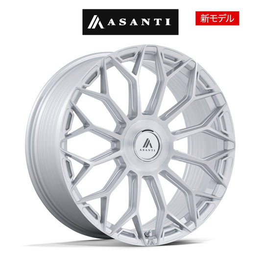 レクサス ＲＸ用 アサンティ エンボイ 20x9J ET 35 フロント、リア グロスシルバー ブラッシュドフェイス ホイール４本セット　Asanti ENVOY 20X9 5X112/4.5 72 +35 G-SLV-BRSH (消費税、送料込み)