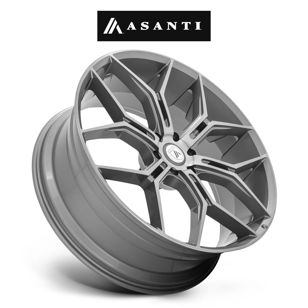 キャデラック エスカレード用 アサンティ モナーク トラック 22x9.5J ET 20 フロント、リア タイタニウム ブラッシュド ホイール４本セット (消費税、送料込み)