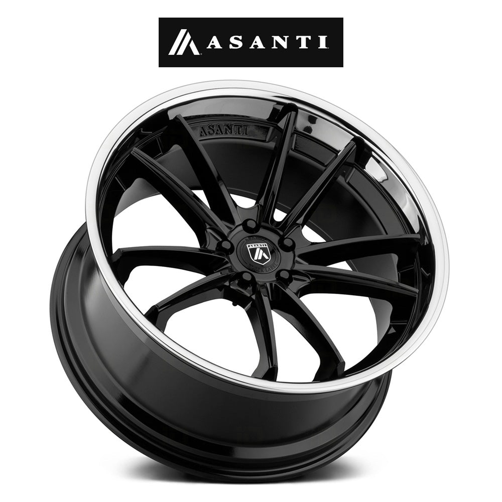 ＢＭＷ ７シリーズ用 アサンティ シグマ 20X9J ET 25 フロント、20x10.5J ET 38 リア グロスブラック クローム リップ ホイール４本セット (消費税、送料込み)