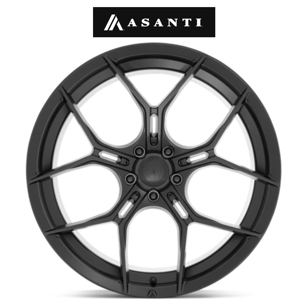 ビー・エム・ダブリュー ４シリーズ(BMW 4 Series)用 アサンティ モナーク 20x9J サテンブラック ホイール４本セット Asanti Monarch AB37 20X9 5X112 S-BLK 25MM (送料無料)