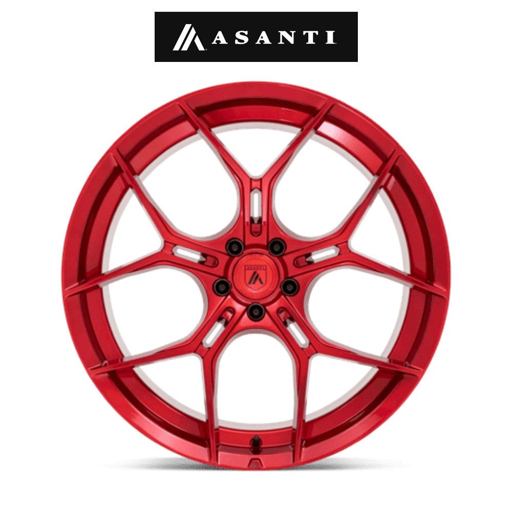 テスラ モデル３ (TESLA Model 3)用 アサンティ モナーク 20x9J キャンディーレッド ホイール４本セット Asanti Monarch AB37 20X9 5X4.5 C-RED 38MM (送料無料)