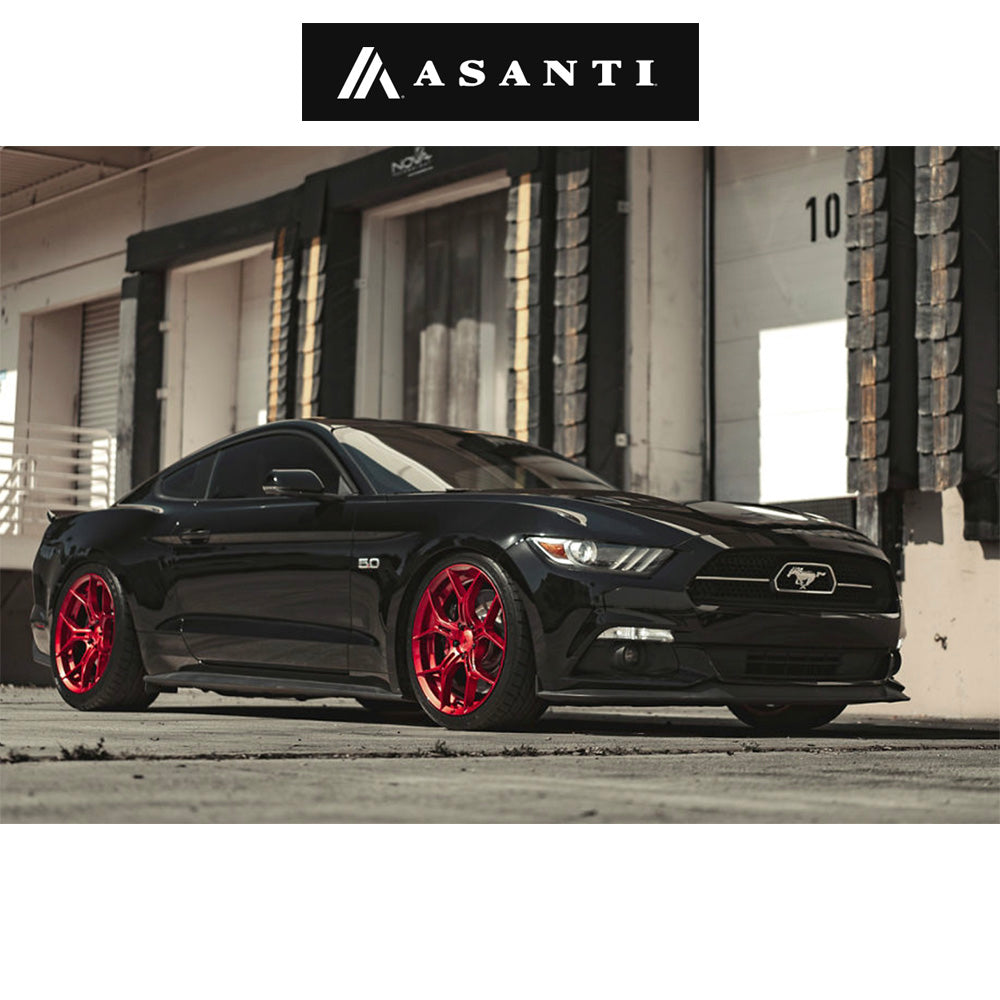 テスラ モデル３ (TESLA Model 3)用 アサンティ モナーク 20x9J キャンディーレッド ホイール４本セット Asanti Monarch AB37 20X9 5X4.5 C-RED 38MM (送料無料)