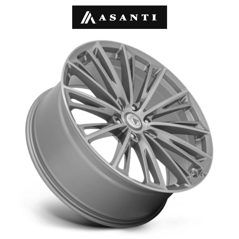 テスラ モデル３ (TESLA Model 3)用 アサンティ コロナトラック 20x9J チタニウムブラッシュド ホイール４本セット Asanti AB30 Corona Truck AB30 20X9 5X4.5 TITAN BRUSH 35MM (送料無料)