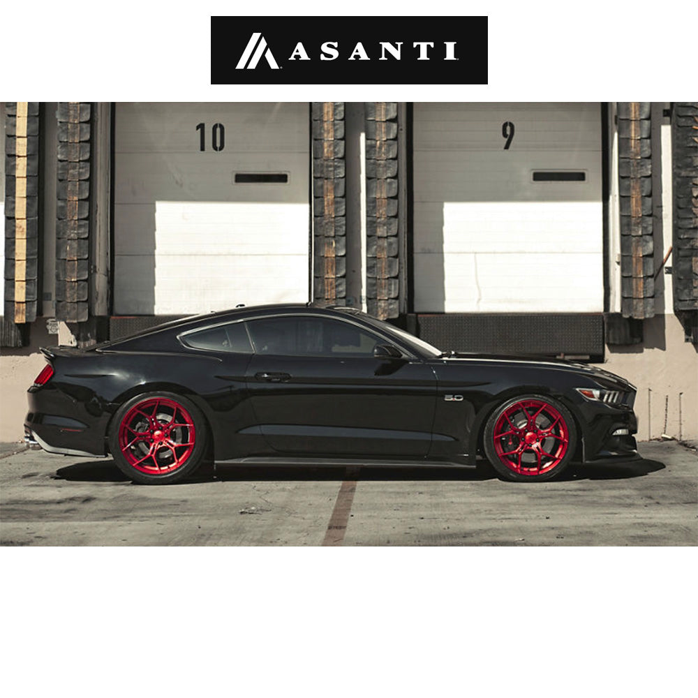 テスラ モデル３ (TESLA Model 3)用 アサンティ モナーク 20x9J キャンディーレッド ホイール４本セット Asanti Monarch AB37 20X9 5X4.5 C-RED 38MM (送料無料)
