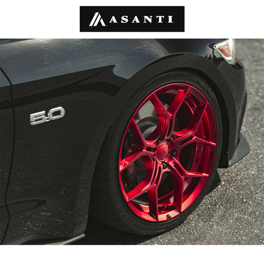テスラ モデル３ (TESLA Model 3)用 アサンティ モナーク 20x9J キャンディーレッド ホイール４本セット Asanti Monarch AB37 20X9 5X4.5 C-RED 38MM (送料無料)