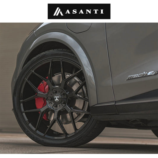 テスラ モデル３ (TESLA Model 3)用 アサンティ ダイナスティ 20x8.5J グロスブラック ホイール４本セット Asanti AB27 Dynasty AB27 20X8.5 5X4.5 G-BLK 38MM (送料無料)