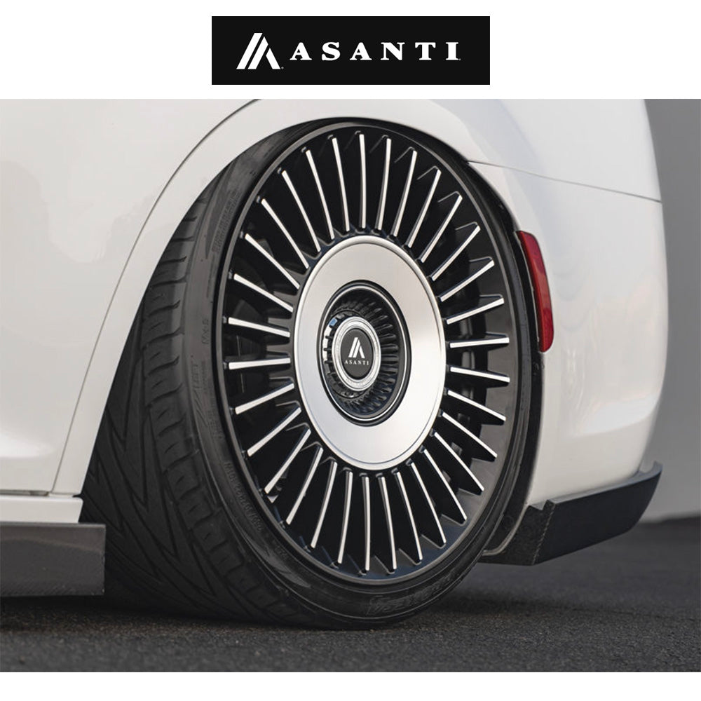 テスラ モデル３ (TESLA Model 3)用 アサンティ ティアラ 20x9J サテンブラックブライトマシンドフェイス ホイール４本セット Asanti AB40 Tiara AB40 20X9 5X112/4.5 S-BLK BR-MCH-FC 35MM (送料無料)