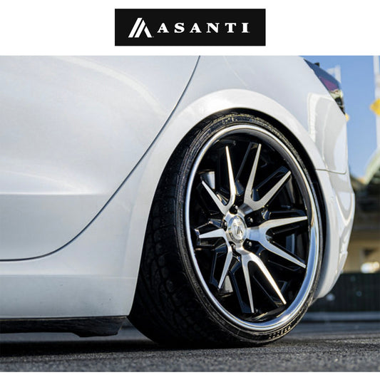 ビー・エム・ダブリュー ４シリーズ(BMW 4 Series)用 アサンティ インペラトル 20x9J グロスブラックマシンド ステンレススチールリップ ホイール４本セット Asanti Imperator AB47 20X9 5X112 G-BLK MACH 27MM (送料無料)